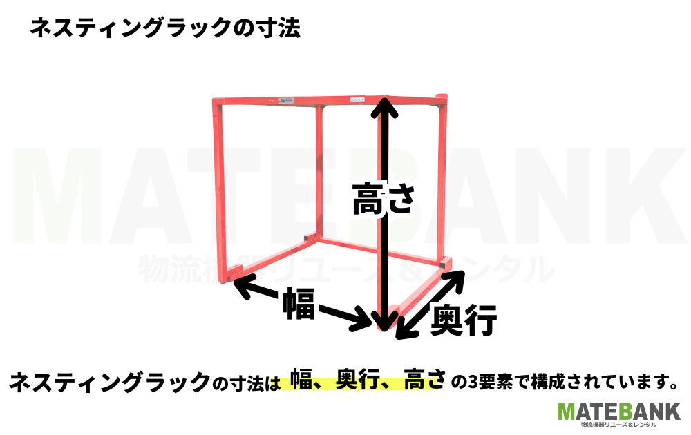 ネスティングラックの寸法
